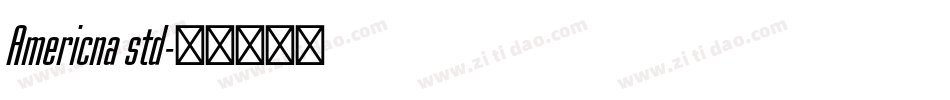 Americna std字体转换